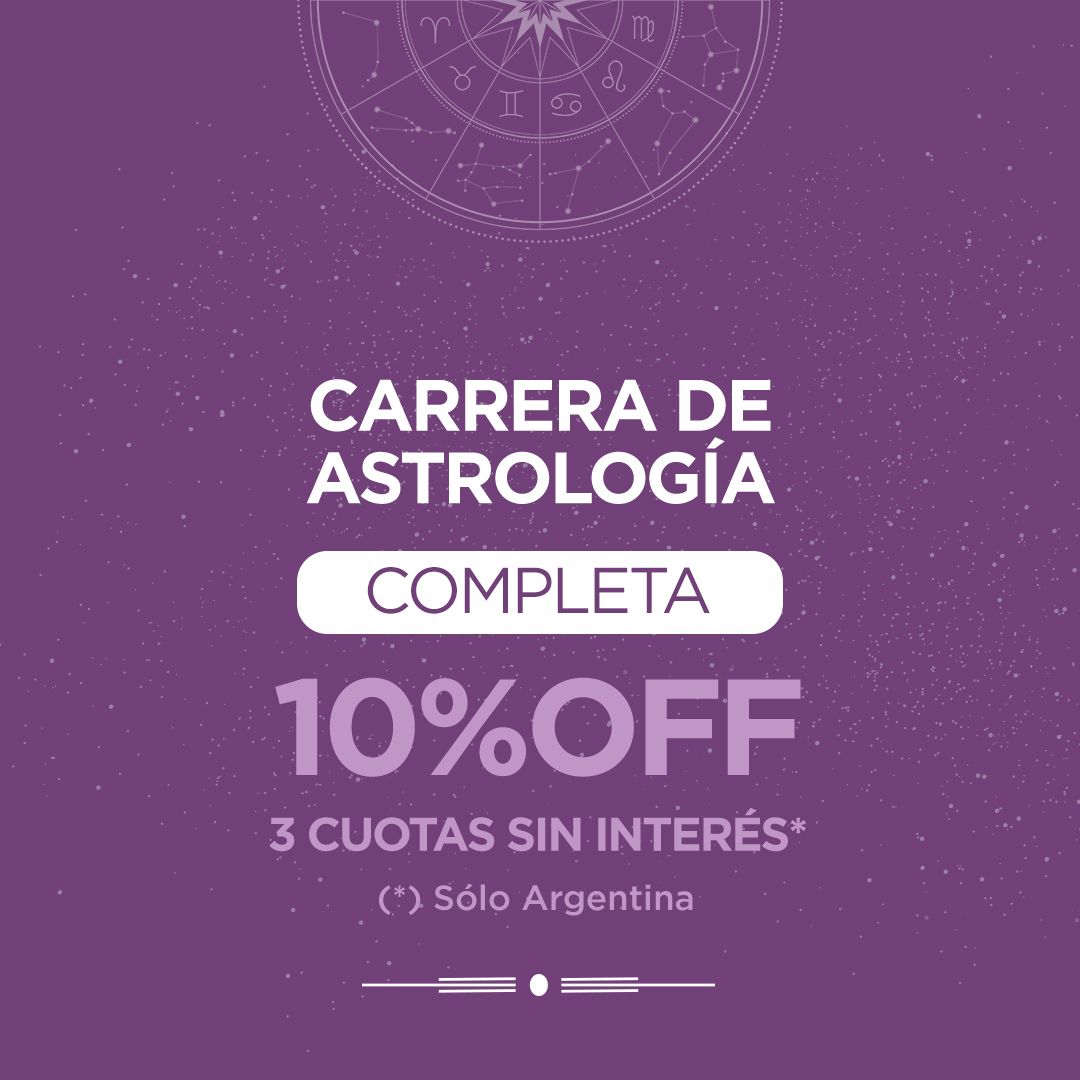 Toda la Carrera de Astrología - 3 cuotas sin interés
