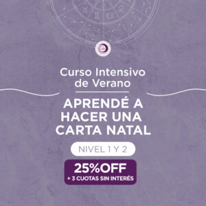 Curso Intensivo Aprendé a hacer una Carta Natal - 3 Cuotas Sin Interés