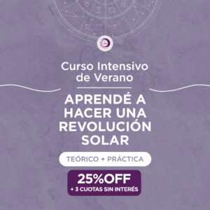 Curso Intensivo Aprende la Técnica de Revolución Solar - 3 Cuotas Sin Interés