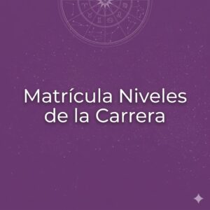 Matricula Nivel de Carrera de Astrología